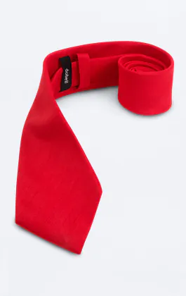 Krawatte, Dupion-Optik, rot
