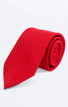 Krawatte, Dupion-Optik, rot
