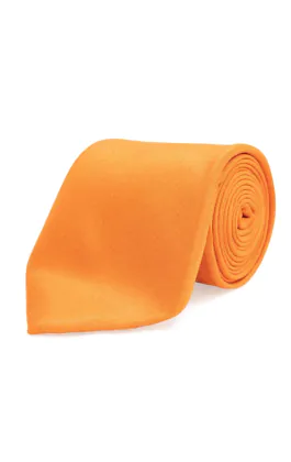 Krawatte, Dupion-Optik, orange