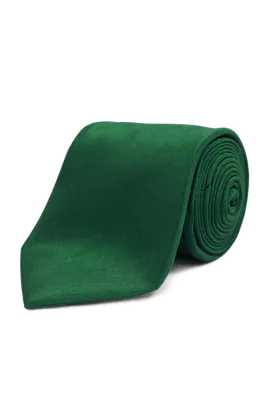 Krawatte, Dupion-Optik, flaschengrün