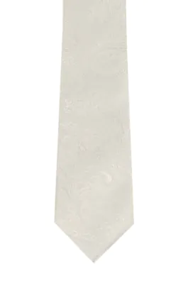 Dobell Pearl Elfenbein Paisley Plastron für Jungen