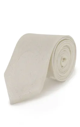 Dobell Pearl Elfenbein Paisley Plastron für Jungen