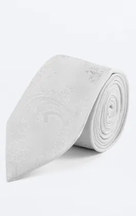 Dobell Krawatte, Paisley, Weiß