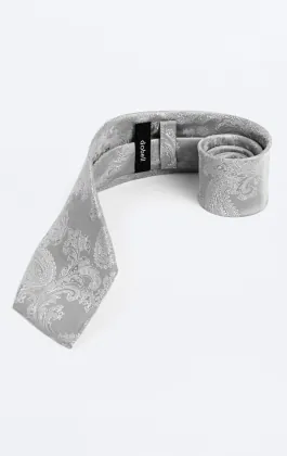 Dobell Krawatte, Paisley, Silber
