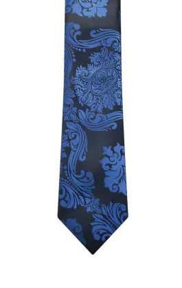 Dobell Krawatte, Viktorianisches Muster, Blau