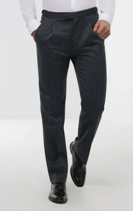 Cut-Hose, schwarz-grau gestreift