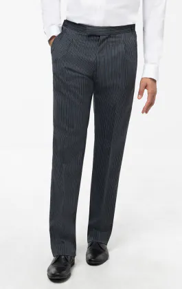 Cut-Hose, schwarz-grau gestreift