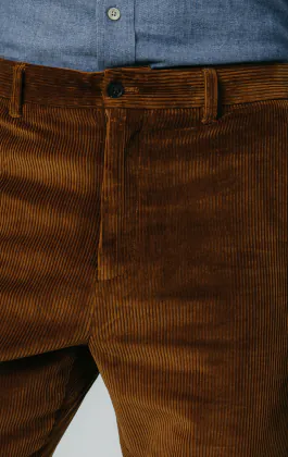 Mittelbraun Cord-Lässig-Hose