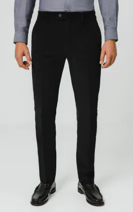 Schwarze Cordhose