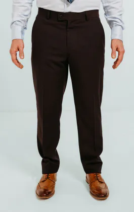 Dobell Anzug Hose, Weinrote