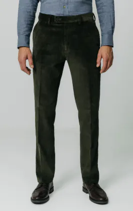 Dobell Grüne Cordhose