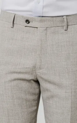 Dobell Graue Flanell Anzug Hose