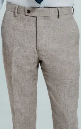 Dobell Graue Flanell Anzug Hose