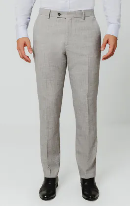 Dobell Graue Flanell Anzug Hose