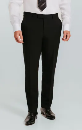 Hose, Schwarz, Slim-Fit