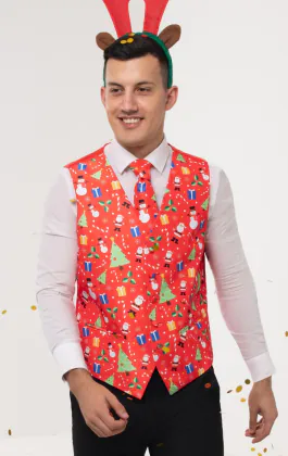 Weste, Rot, Weihnachtspaß